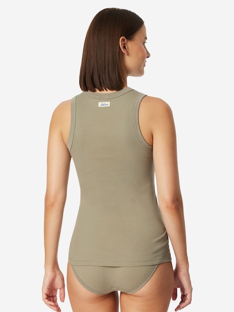Schiesser Damen Trägertop REVIVAL Paula jade