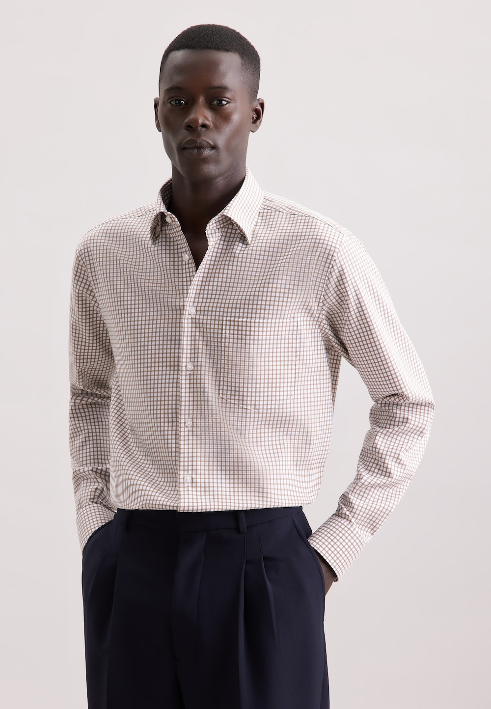 Herren Business Hemd - Karo