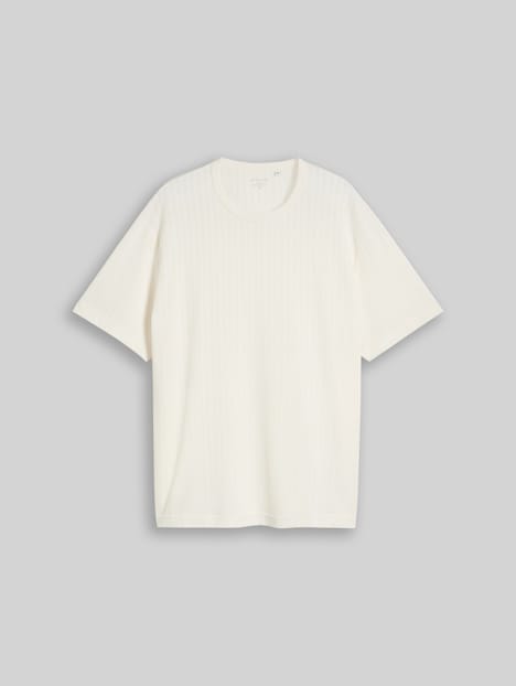 T-Shirt mit Waffelstruktur
