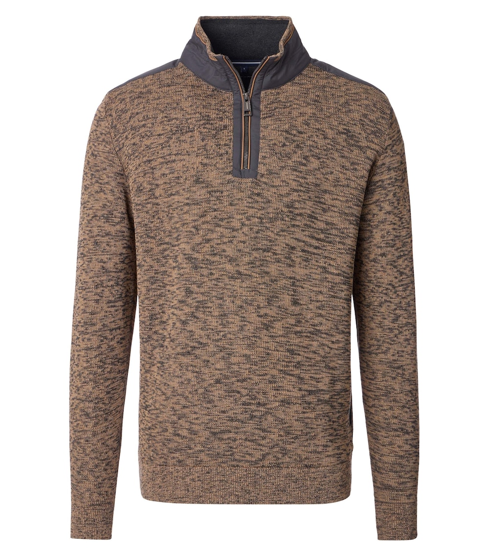 Troyer uni Basic Knitwear