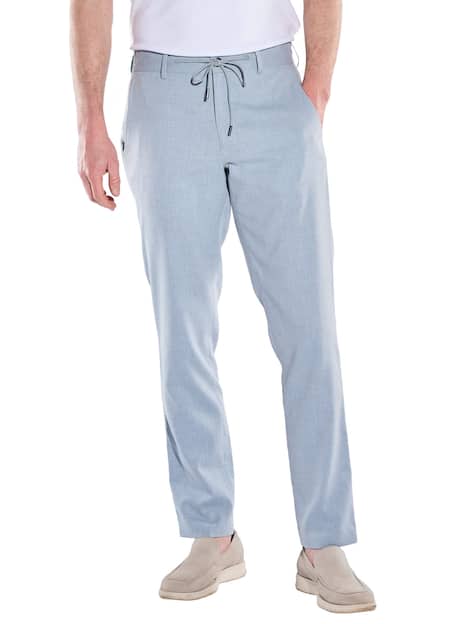 engbers Herren Anzughose slim fit , Hellblau
