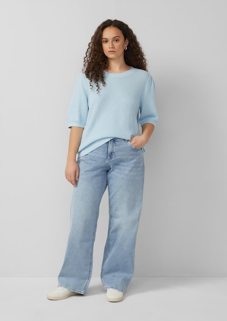 Strukturierter Pullover