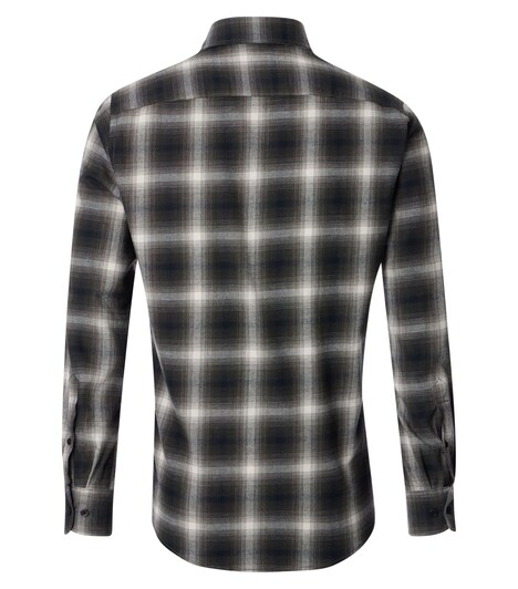 Flanellhemd kariert Casual Fit