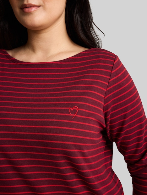 Langarmshirt mit Streifenmuster