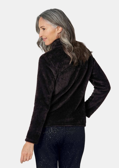 Teddyjacke mit Glanzeffekt