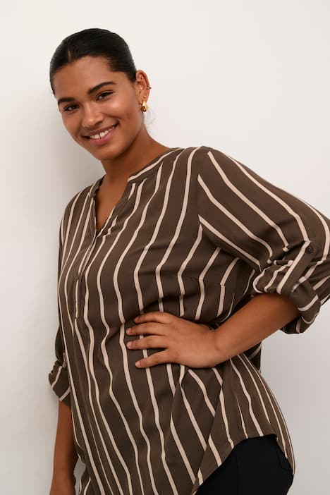 Langarm-Bluse Regular fit