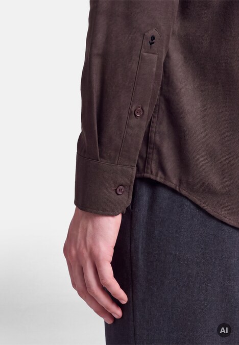 Herren Flanellhemd - Uni