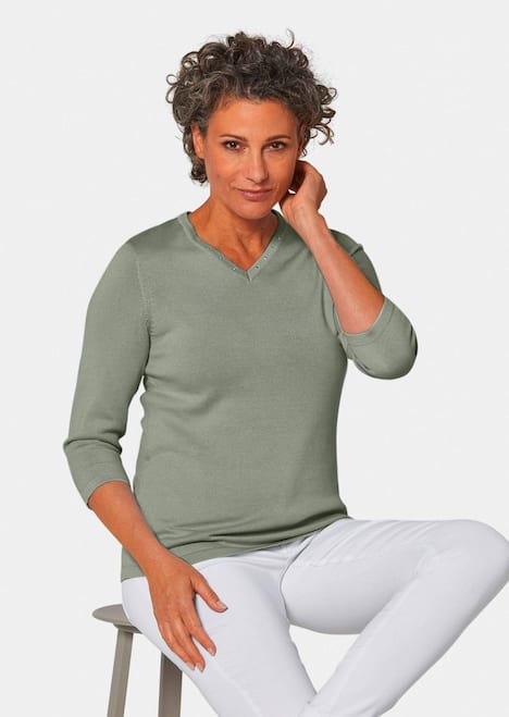 GOLDNER Pullover met V-hals Pullover