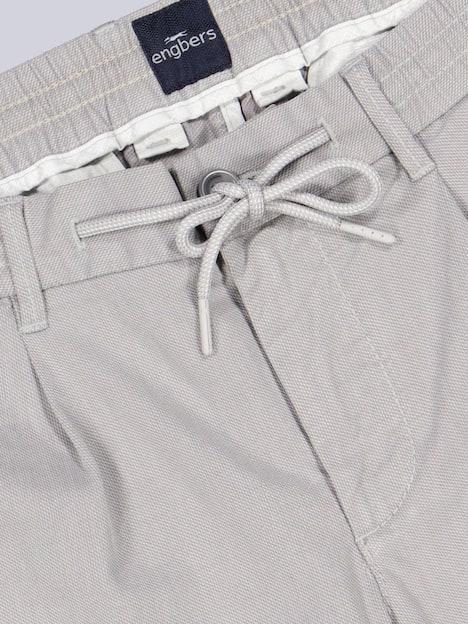 engbers Herren Chino-Bermuda mit Tunnelzug , Hellgrau