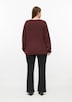 Pullover mit Rippstruktur und Rollkanten