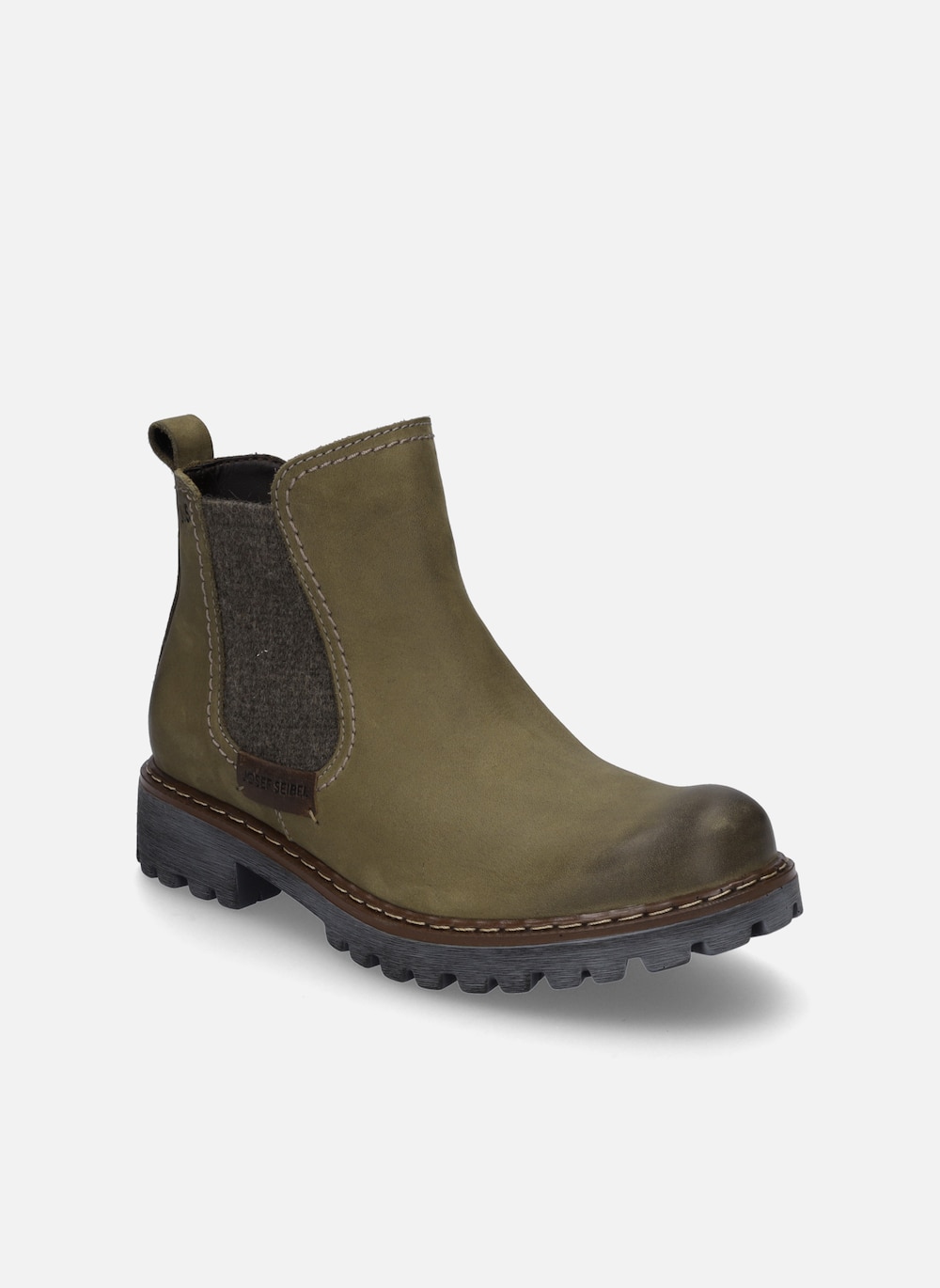 Damen Stiefelette Marta 03, oliv-kombi