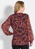 GOLDNER Blouse met print Blouse van chiffon met semi-transparante mouwen