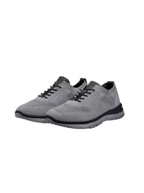 engbers Herren Sneaker atmungsaktiv , Silbergrau