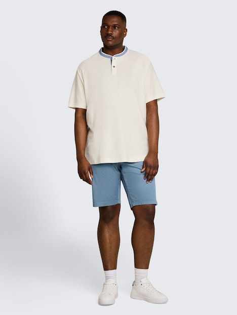 Poloshirt mit Stehkragen