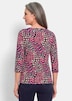 Grafikshirt mit U-Boot-Ausschnitt