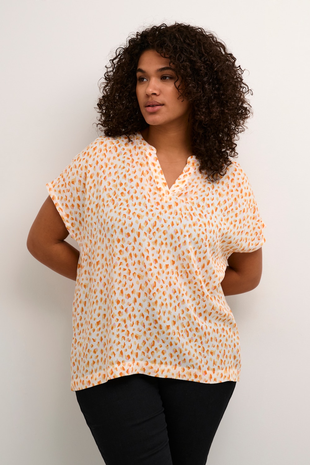 Kurzarm-Bluse Regular fit