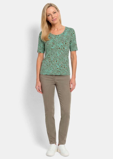 Viscose shirt in luipaardprint