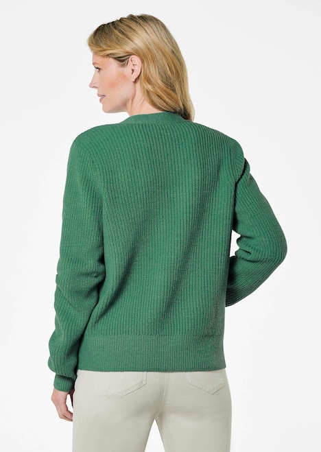 Elegante Strickjacke mit V-Ausschnitt