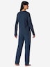 Schiesser Damen Schlafanzug Casual Essentials deepblue