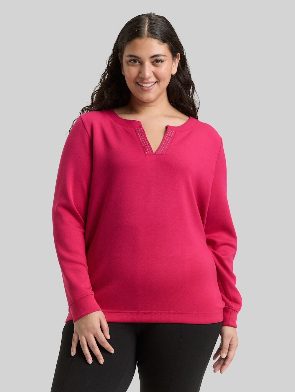 Scuba Sweatshirt mit Strasssteinen