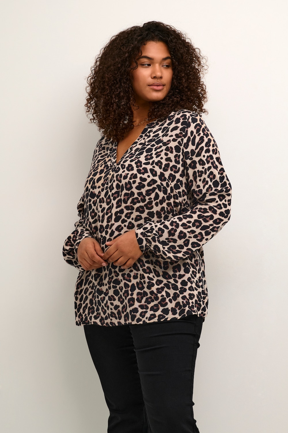 Langarm-Bluse Regular fit