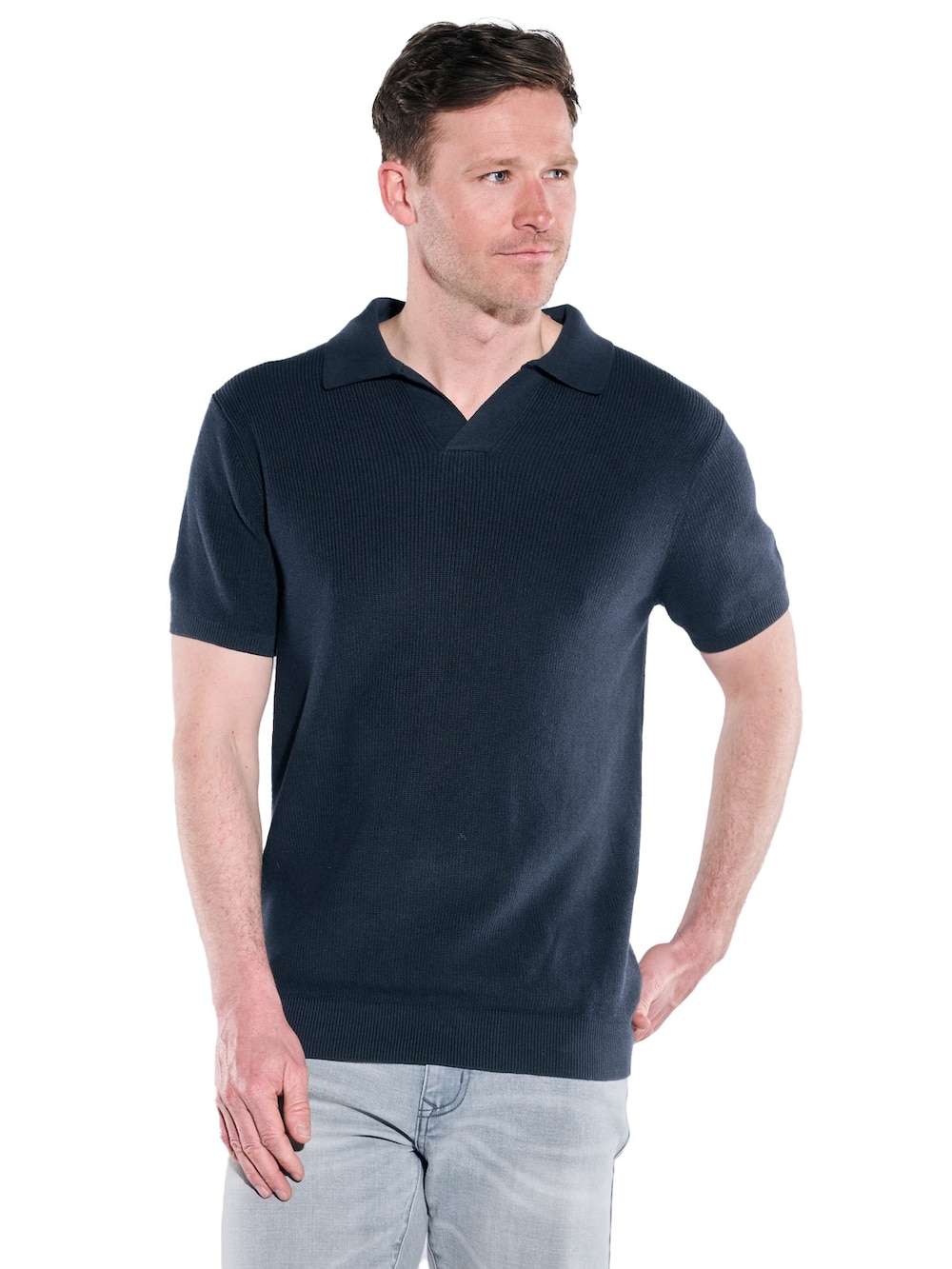 Polo-Shirt strukturiert