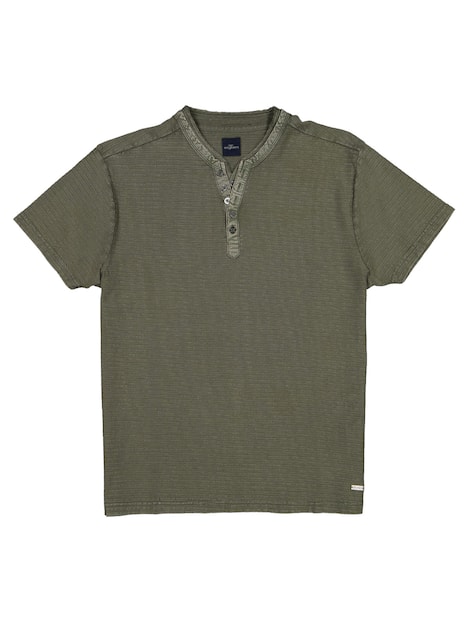 engbers Herren Henley T-Shirt , Oliv