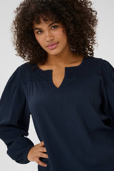 Langarm-Bluse Regular fit