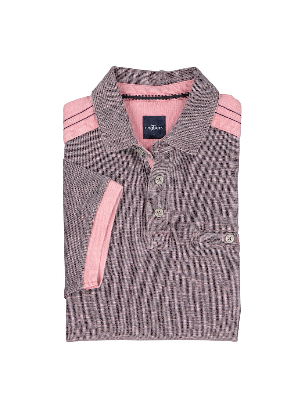 Herren Poloshirt , Rosa