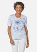 Streifenshirt mit Blumenmuster