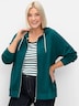 Kapuzensweatjacke Langarm Uni Mit Kapuze