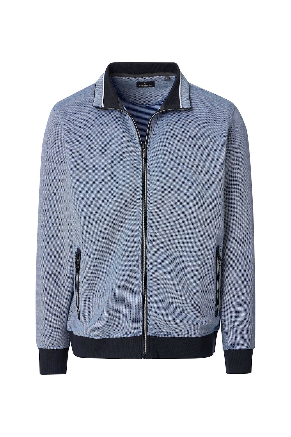 Sweatjacke gestreift