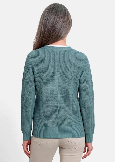Elegante Strickjacke mit V-Ausschnitt
