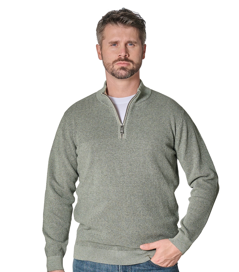 Troyer uni Basic Knitwear