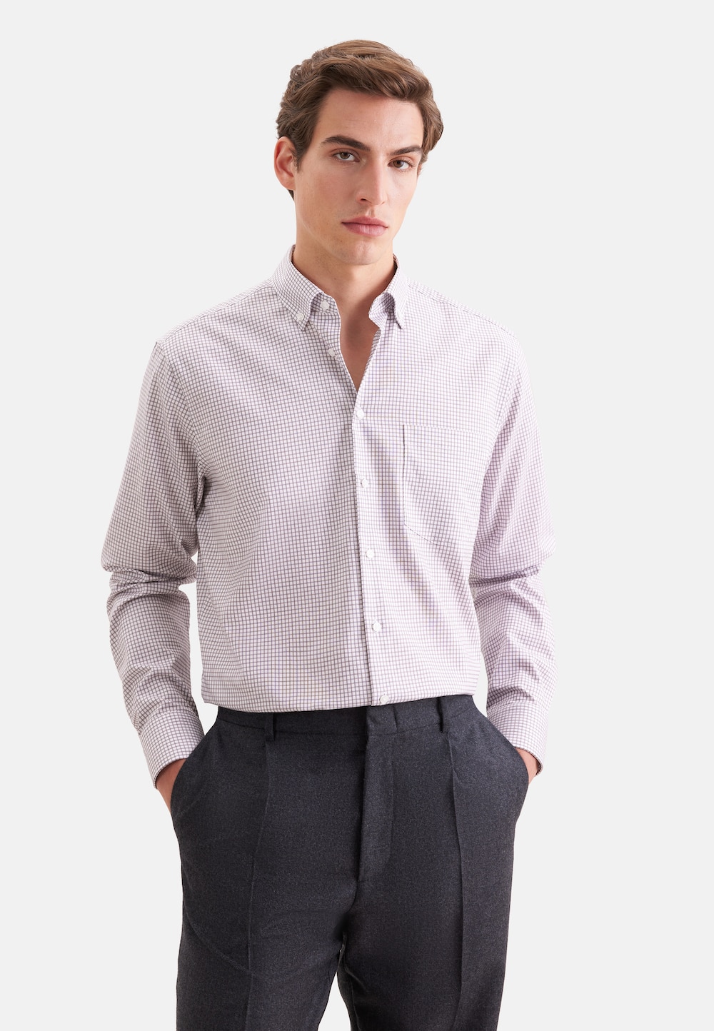 Herren Business Hemd - Karo