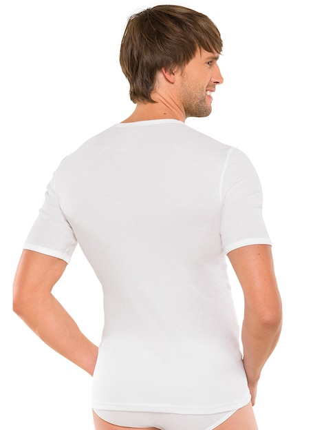 Schiesser Herren Unterhemd Essentials Feinripp