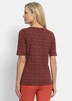 Viskoseshirt mit geometrischem Minimal Print