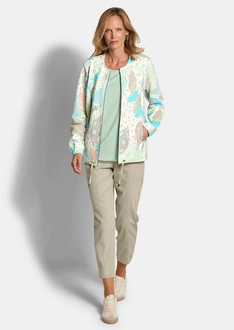 Printjacke mit Ottomanstruktur