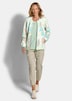 Printjacke mit Ottomanstruktur
