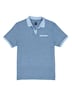 engbers Herren Polo-Shirt meliert , Mittelblau