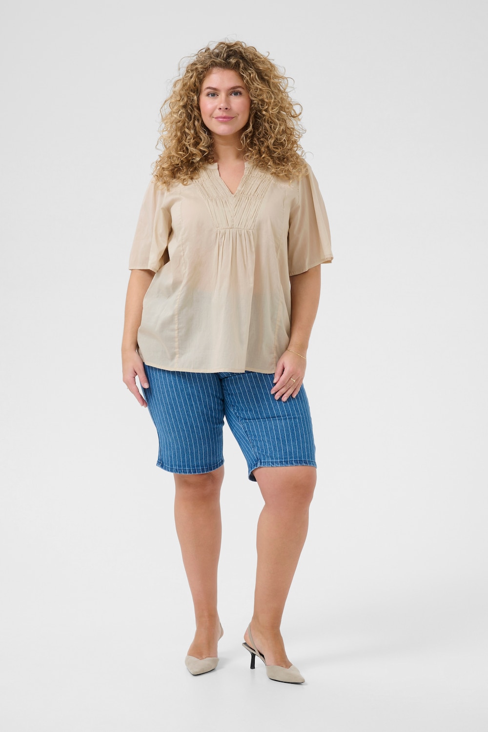 Kurzarm-Bluse Regular fit