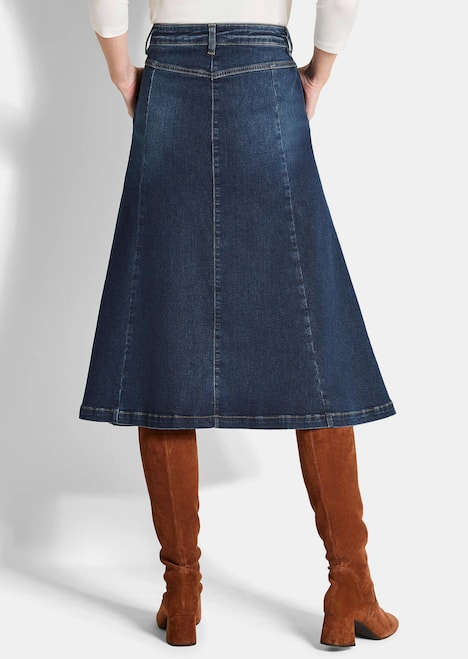 Bequemer Denim-Rock mit Formbund