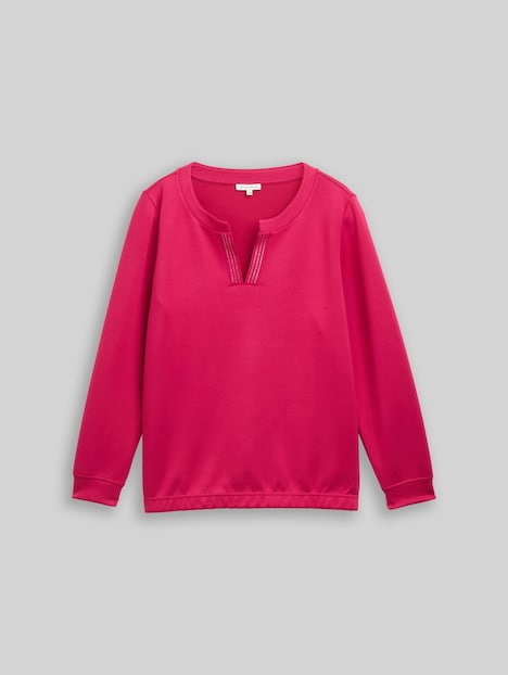 Scuba Sweatshirt mit Strasssteinen