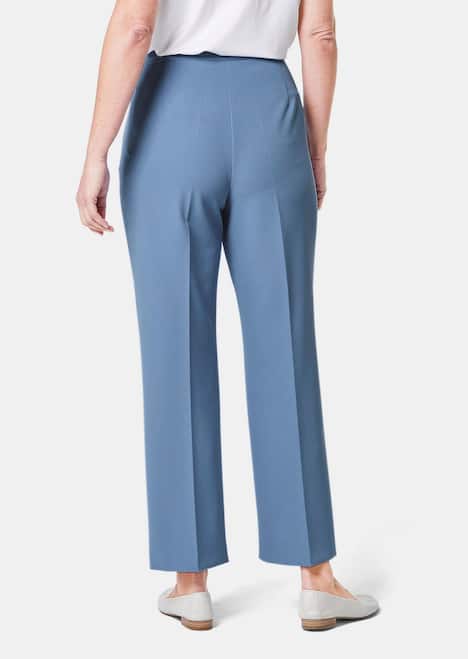 GOLDNER Broek VERA Wijde broek VERA met gestreken vouwen