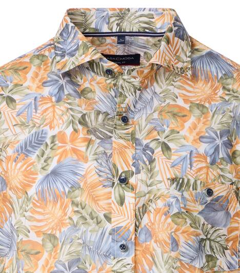 Freizeithemd Kurzarm Print Casual Fit