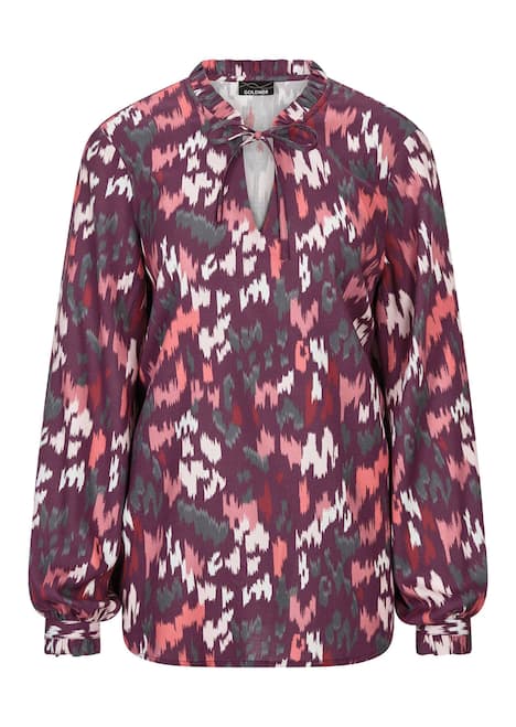 GOLDNER Blouse met print Blouse van viscose, met ruches