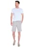 Herren Bermuda Chino mit Tunnelzug , Silbergrau