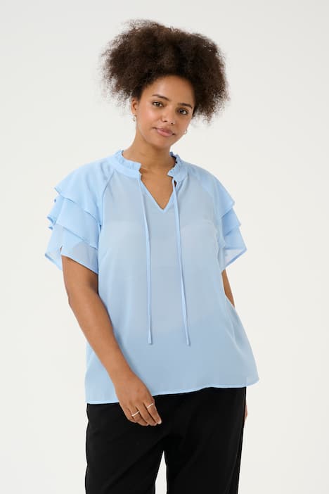 Kurzarm-Bluse Regular fit
