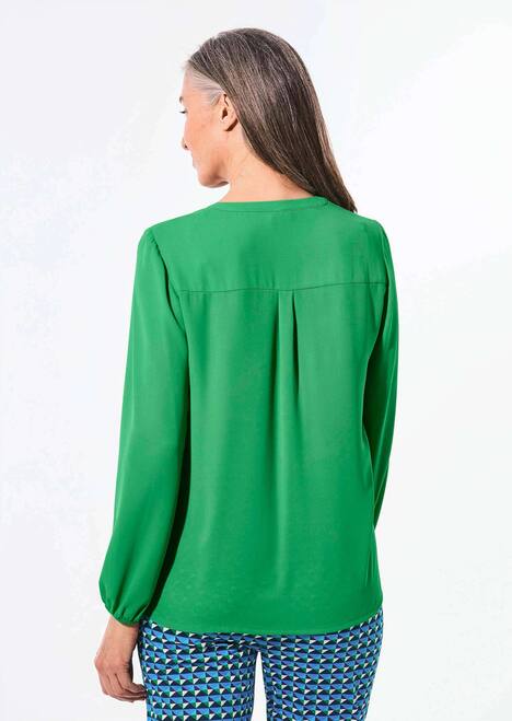 Bluse mit Tunika Ausschnitt