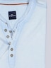 Herren Henley T-Shirt mit Knopfleiste , Hellblau